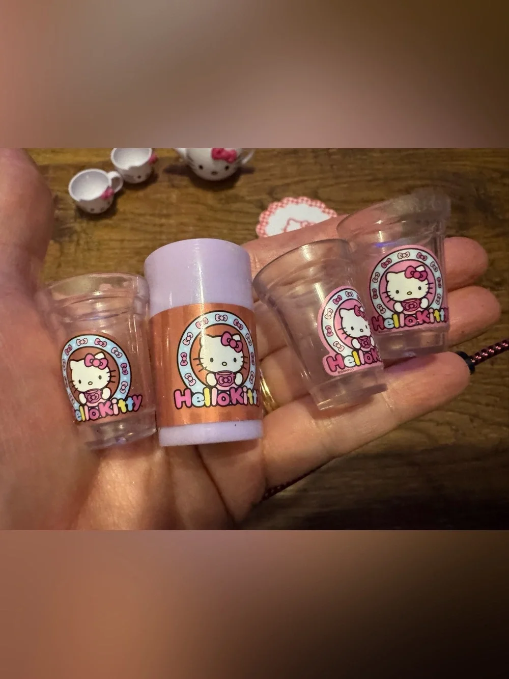 Hello kitty tea set & kitchen accessories for American Girl Dolls 18 inch dolls